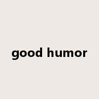 good humor是什么意思