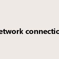network connection是什么意思