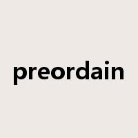 preordain是什么意思