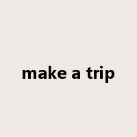 make a trip是什么意思