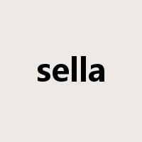 sella是什么意思