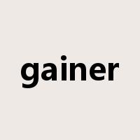 gainer是什么意思