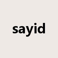 sayid是什么意思
