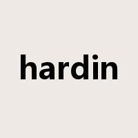 hardin是什么意思