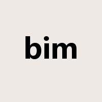 bim是什么意思