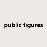public figures是什么意思