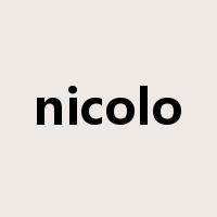 nicolo是什么意思