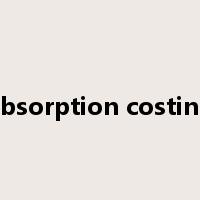 absorption costing是什么意思