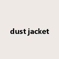dust jacket是什么意思
