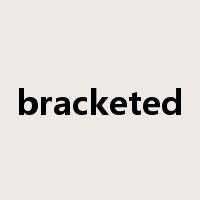 bracketed是什么意思