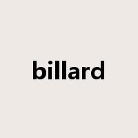 billard是什么意思