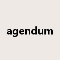 agendum是什么意思