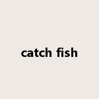 catch fish是什么意思