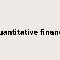 quantitative finance是什么意思