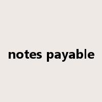 notes payable是什么意思