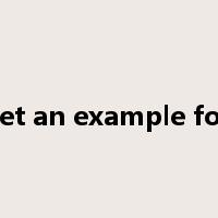 set an example for是什么意思