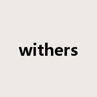 withers是什么意思