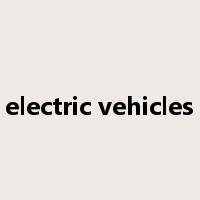 electric vehicles是什么意思