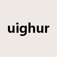 uighur是什么意思