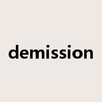 demission是什么意思