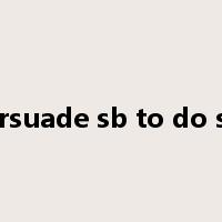 persuade sb to do sth是什么意思