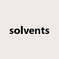 solvents是什么意思
