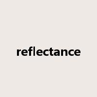 reflectance是什么意思