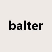 balter是什么意思