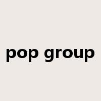 pop group是什么意思