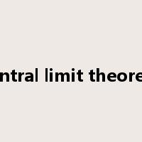 central limit theorem是什么意思