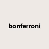 bonferroni是什么意思