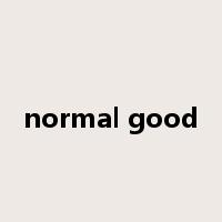 normal good是什么意思