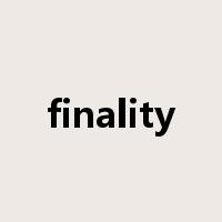 finality是什么意思