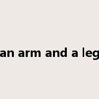 an arm and a leg是什么意思