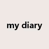 my diary是什么意思