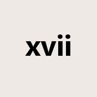 xvii是什么意思