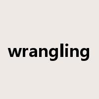 wrangling是什么意思