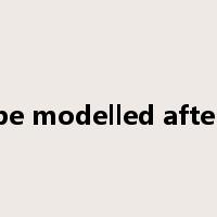 be modelled after是什么意思