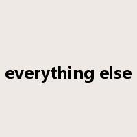 everything else是什么意思