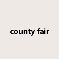county fair是什么意思