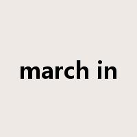 march in是什么意思