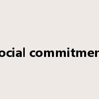 social commitment是什么意思