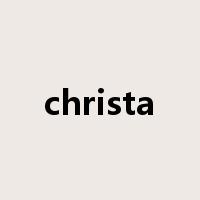 christa是什么意思