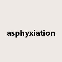 asphyxiation是什么意思