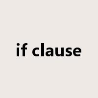 if clause是什么意思