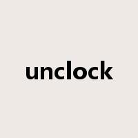 unclock是什么意思