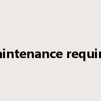 maintenance required是什么意思