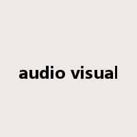 audio visual是什么意思