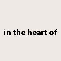 in the heart of是什么意思