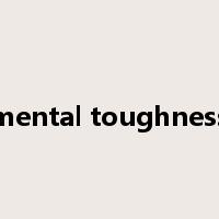 mental toughness是什么意思
